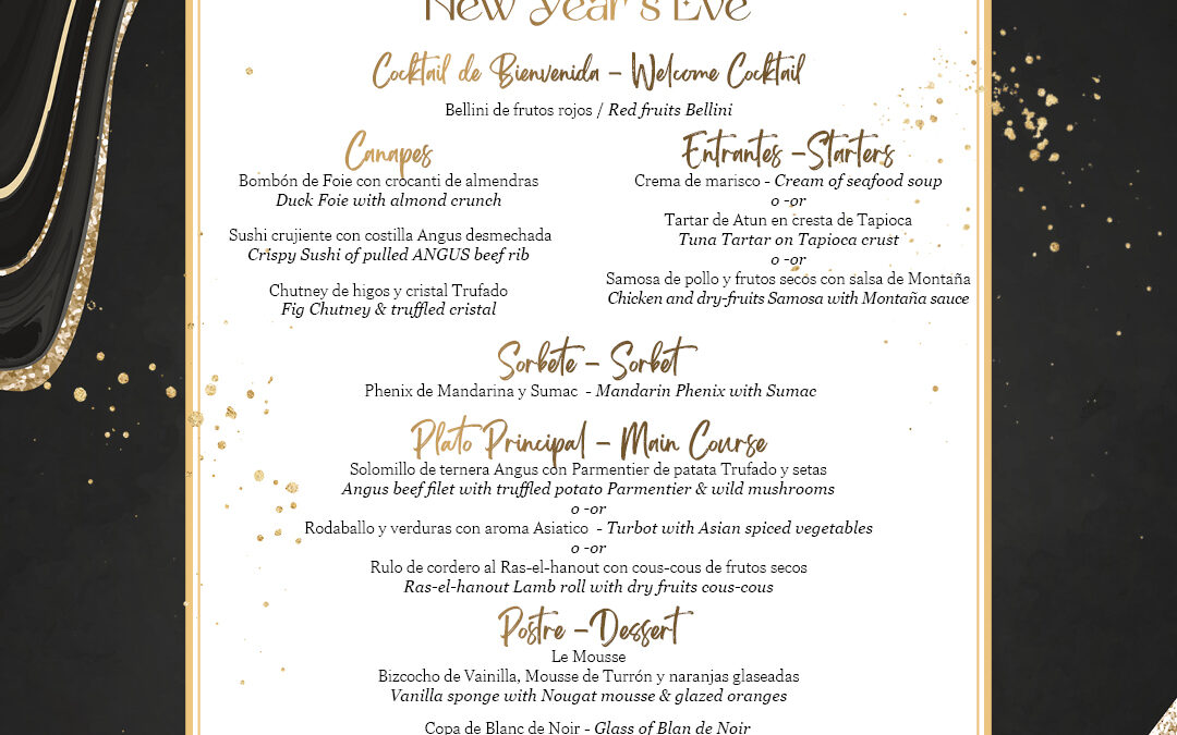 New Years Eve Menu