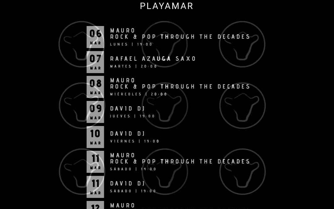 LIVE MUSIC March the 6th