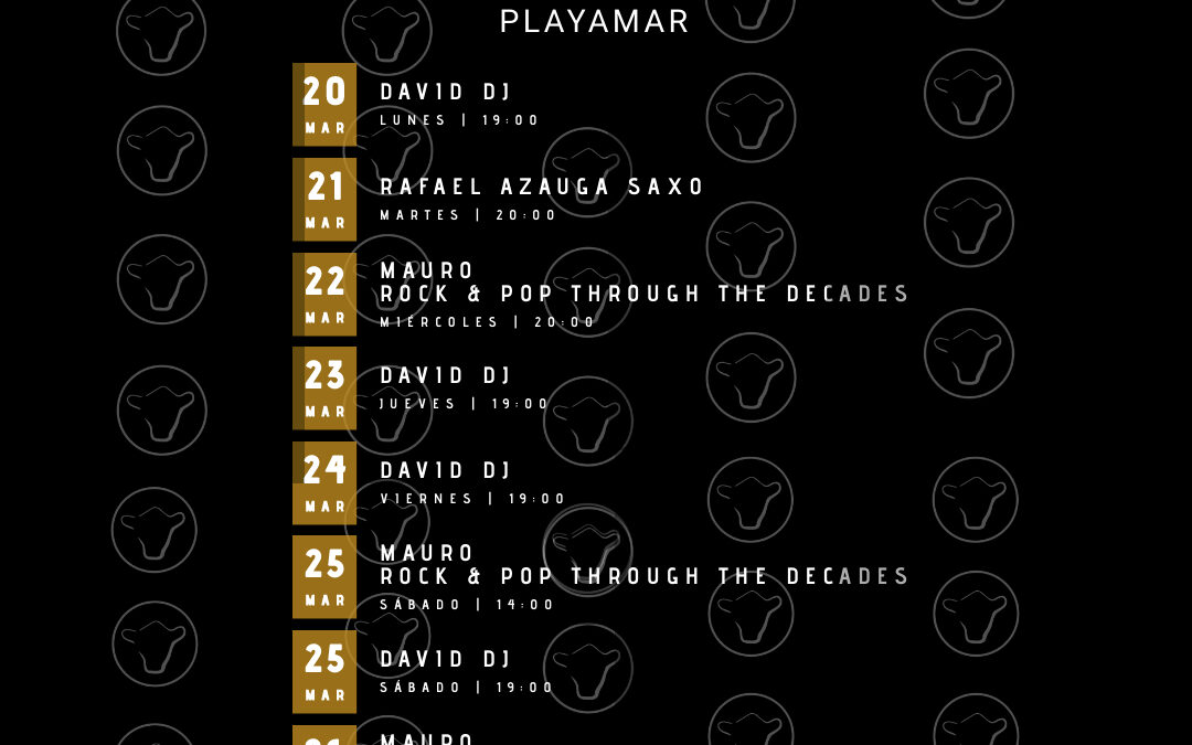 LIVE MUSIC-March the 20th