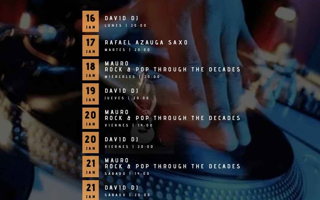 LIVE MUSIC 16th of January.